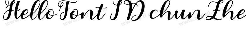 HelloFont ID chunZhe字体转换
